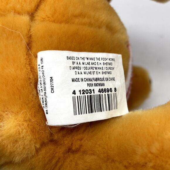 Winnie The Pooh Christmas Winter Plush 12" Snowman Sweater Hat Exclusive - Picture 7 of 9